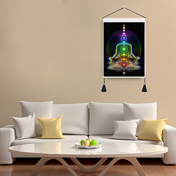 PandaHall Chakra Cloth Wall Hanging Tapestry, Trippy Yoga Meditation Tapestry, Vertical Tapestry, for Home Decoration, Rectangle, Black...
PandaHall Chakra Cloth Wall Hanging Tapestry, Trippy Yoga Meditation Tapestry, Vertical Tapestry, for Home Decoration, Rectangle, Black...
