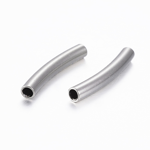 PandaHall 304 Stainless Steel Tube Beads, Curved, Stainless Steel Color, 20x3mm, Hole: 2.5mm 304 Stainless Steel Tube
PandaHall 304 Stainless Steel Tube Beads, Curved, Stainless Steel Color, 20x3mm, Hole: 2.5mm 304 Stainless Steel Tube