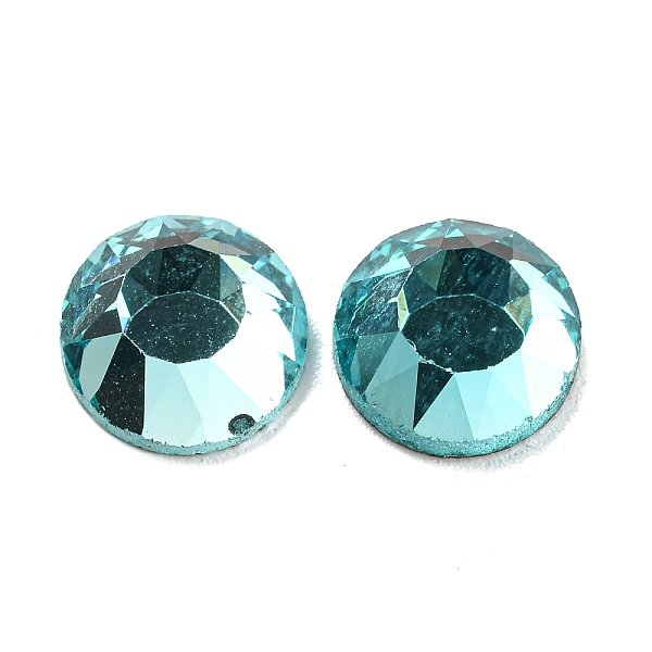 PandaHall Glass Rhinestone Cabochons, Flat Back & Back Plated, Faceted, Half Round, Medium Turquoise, 10x4.5mm Glass Rhinestone Half Round
PandaHall Glass Rhinestone Cabochons, Flat Back & Back Plated, Faceted, Half Round, Medium Turquoise, 10x4.5mm Glass Rhinestone Half Round