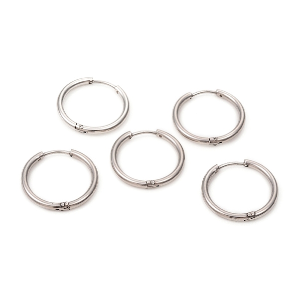 PandaHall 201 Stainless Steel Huggie Hoop Earrings, with 316 Surgical Stainless Steel Pins, Ring, Stainless Steel Color, 20x2mm, Pin: 1mm...
PandaHall 201 Stainless Steel Huggie Hoop Earrings, with 316 Surgical Stainless Steel Pins, Ring, Stainless Steel Color, 20x2mm, Pin: 1mm...