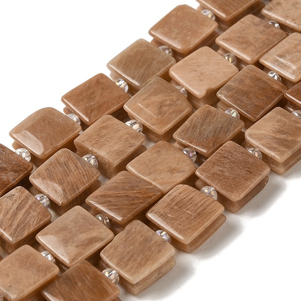PandaHall Natural Sunstone Beads Strands, Square, with Seed Beads, 10~10.5x10~10.5x5~5.5mm, Hole: 1.6mm, about 32pcs/strand, 15.16~15.35...
PandaHall Natural Sunstone Beads Strands, Square, with Seed Beads, 10~10.5x10~10.5x5~5.5mm, Hole: 1.6mm, about 32pcs/strand, 15.16~15.35...