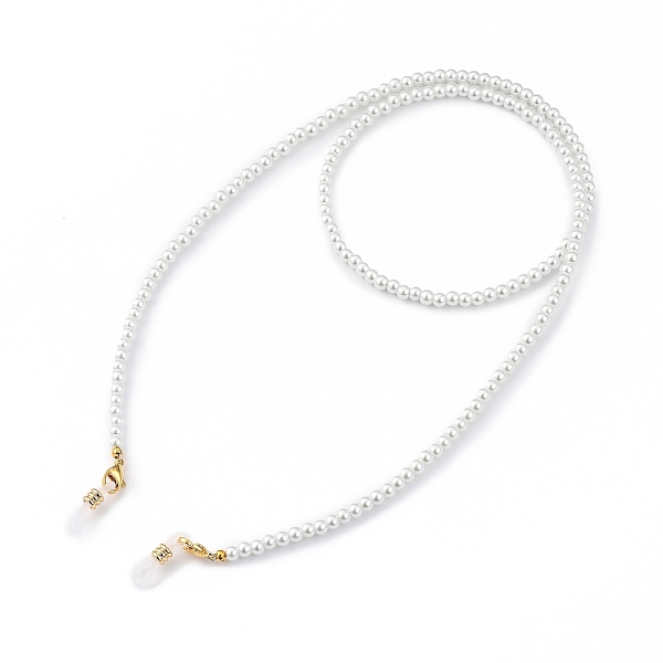 PandaHall Eyeglasses Chains, Neck Strap for Eyeglasses, with Glass Pearl Round Beads, 304 Stainless Steel Lobster Claw Clasps and Rubber..., White
PandaHall Eyeglasses Chains, Neck Strap for Eyeglasses, with Glass Pearl Round Beads, 304 Stainless Steel Lobster Claw Clasps and Rubber..., White