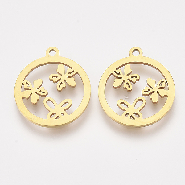 PandaHall 201 Stainless Steel Pendants, Laser Cut Pendants, Flat Round with Flower, Golden, 17.5x15.5x1mm, Hole: 1.2mm 201 Stainless Steel...
PandaHall 201 Stainless Steel Pendants, Laser Cut Pendants, Flat Round with Flower, Golden, 17.5x15.5x1mm, Hole: 1.2mm 201 Stainless Steel...