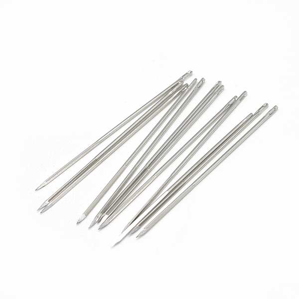 PandaHall Iron Canvas Leather Sewing Stitching Needles, Platinum, 37x0.69mm, Hole: 0.5x1.5mm Iron
PandaHall Iron Canvas Leather Sewing Stitching Needles, Platinum, 37x0.69mm, Hole: 0.5x1.5mm Iron