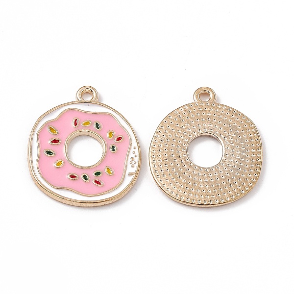 PandaHall Alloy Enamel Pendants, Light Gold, Doughnut Charm, Pink, 23x19.5x1.5mm, Hole: 1.6mm Alloy+Enamel Donut Pink
PandaHall Alloy Enamel Pendants, Light Gold, Doughnut Charm, Pink, 23x19.5x1.5mm, Hole: 1.6mm Alloy+Enamel Donut Pink