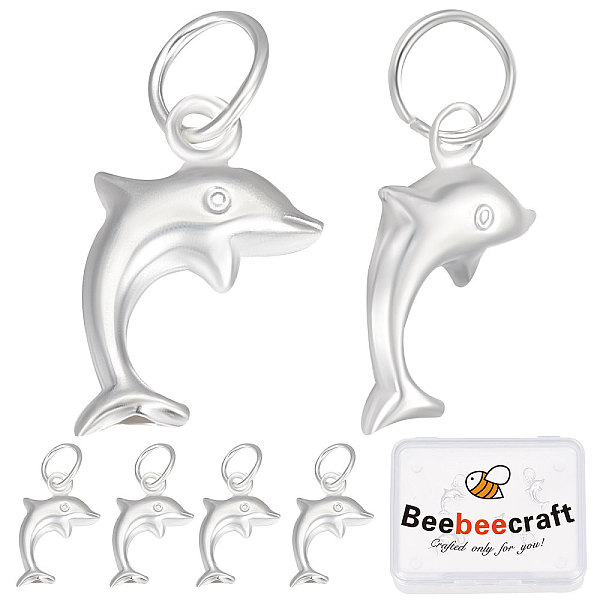 PandaHall Beebeecraft 5Pcs 925 Sterling Silver Dolphin Charms, with Jump Rings, Silver, 13x8x3mm, Hole: 2mm Sterling Silver Dolphin
PandaHall Beebeecraft 5Pcs 925 Sterling Silver Dolphin Charms, with Jump Rings, Silver, 13x8x3mm, Hole: 2mm Sterling Silver Dolphin
