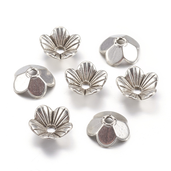PandaHall Alloy Bead Caps, Cadmium Free & Lead Free, Flower, Antique Silver, 10x10x3mm, Hole: 1.5mm Alloy
PandaHall Alloy Bead Caps, Cadmium Free & Lead Free, Flower, Antique Silver, 10x10x3mm, Hole: 1.5mm Alloy