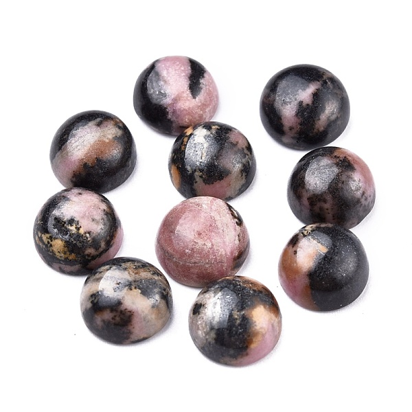 PandaHall Natural Rhodonite Cabochons, Half Round, 8x3.5~4mm Rhodonite Half Round
PandaHall Natural Rhodonite Cabochons, Half Round, 8x3.5~4mm Rhodonite Half Round