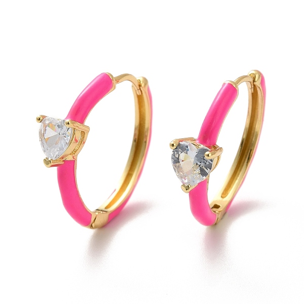 PandaHall Clear Cubic Zirconia Heart Hoop Earrings with Enamel, Real 18K Gold Plated Brass Hinged Earrings for Women, Cadmium Free & Lead..., Multicolor
PandaHall Clear Cubic Zirconia Heart Hoop Earrings with Enamel, Real 18K Gold Plated Brass Hinged Earrings for Women, Cadmium Free & Lead..., Multicolor