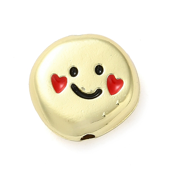PandaHall Alloy Enamel Beads, Flat Round with Smiling Face Pattern Beads, Golden, Red, 12x12x4mm, Hole: 1.5mm Alloy+Enamel Flat Round Red
PandaHall Alloy Enamel Beads, Flat Round with Smiling Face Pattern Beads, Golden, Red, 12x12x4mm, Hole: 1.5mm Alloy+Enamel Flat Round Red