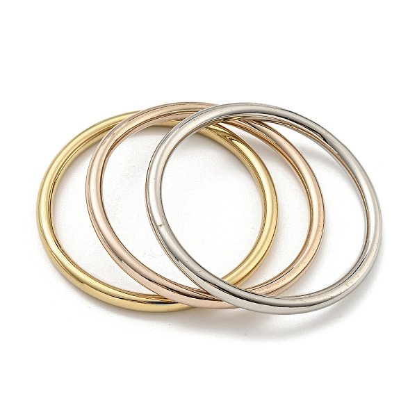 PandaHall 3Pcs 3 Colors Vacuum Plating 202 Stainless Steel Plain Ring Bangle Sets, Stackable Bangles for Women, Mixed Color, Inner Diameter...
PandaHall 3Pcs 3 Colors Vacuum Plating 202 Stainless Steel Plain Ring Bangle Sets, Stackable Bangles for Women, Mixed Color, Inner Diameter...