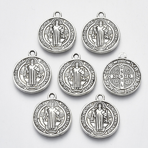 PandaHall (TIBEB-A9489-AS-FF) Tibetan Style Alloy Pendants, Saint Benedict Medal, Cadmium Free & Lead Free, Flat Round, Antique Silver...
PandaHall (TIBEB-A9489-AS-FF) Tibetan Style Alloy Pendants, Saint Benedict Medal, Cadmium Free & Lead Free, Flat Round, Antique Silver...