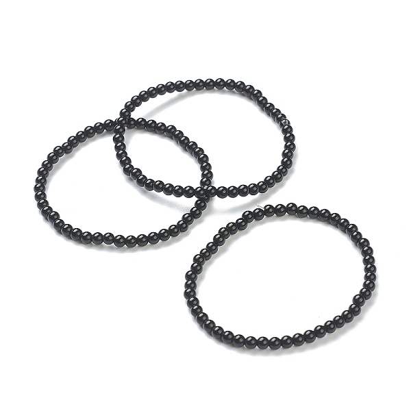 PandaHall Glass Beaded Stretch Bracelets, Round, Black, Beads: 4~5mm, Inner Diameter: 2-1/4 inch(5.65cm) Glass Black
PandaHall Glass Beaded Stretch Bracelets, Round, Black, Beads: 4~5mm, Inner Diameter: 2-1/4 inch(5.65cm) Glass Black