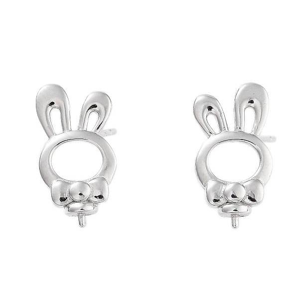 PandaHall 925 Sterling Silver Stud Earrings Findings, Rabbit with Bowknot , Real Platinum Plated, 15x8mm, Pin: x11mm and 0.6mm Sterling...
PandaHall 925 Sterling Silver Stud Earrings Findings, Rabbit with Bowknot , Real Platinum Plated, 15x8mm, Pin: x11mm and 0.6mm Sterling...