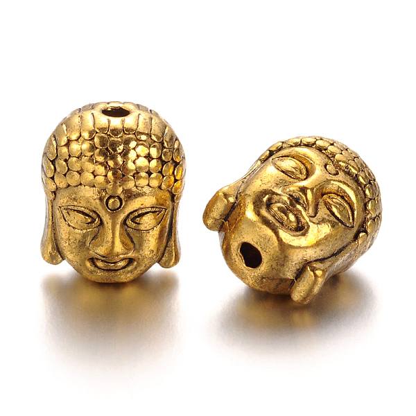 PandaHall Tibetan Style Beads, Cadmium Free & Nickel Free & Lead Free, Buddha Head, Antique Golden, 11x9x8mm, Hole:1.5mm Alloy Human
PandaHall Tibetan Style Beads, Cadmium Free & Nickel Free & Lead Free, Buddha Head, Antique Golden, 11x9x8mm, Hole:1.5mm Alloy Human