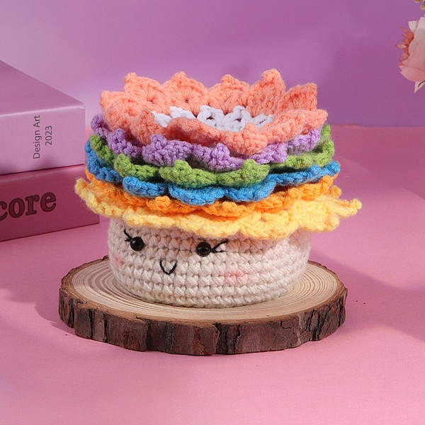 PandaHall DIY Cup Mat Knitting Tool Kits, Including Crochet Hook & Needle, Stitch Marker, Doll Eye, Yarn, Colorful, 11x9cm Yarn Other Plants
PandaHall DIY Cup Mat Knitting Tool Kits, Including Crochet Hook & Needle, Stitch Marker, Doll Eye, Yarn, Colorful, 11x9cm Yarn Other Plants