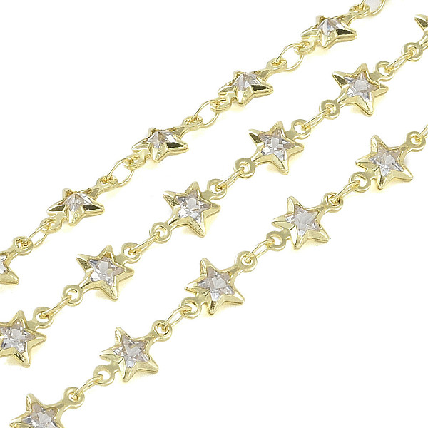 PandaHall Rack Plating Brass Chains Micro Pave Cubic Zirconia, Long-Lasting Plated, Soldered, with Spool, Golden, 10x6x2.3mm Brass
PandaHall Rack Plating Brass Chains Micro Pave Cubic Zirconia, Long-Lasting Plated, Soldered, with Spool, Golden, 10x6x2.3mm Brass