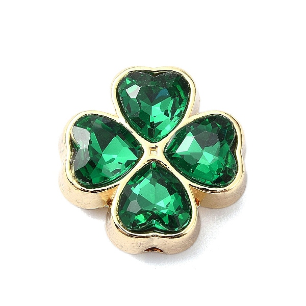 PandaHall Rack Plating Alloy Beads, with Glass, Clover, Green, 16x16x7mm, Hole: 1.6mm Alloy+Glass Clover Green
PandaHall Rack Plating Alloy Beads, with Glass, Clover, Green, 16x16x7mm, Hole: 1.6mm Alloy+Glass Clover Green