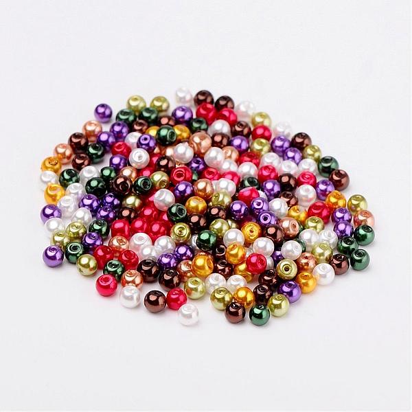 PandaHall Luster Pearlized Glass Pearl Beads, Mixed Color, 4mm, Hole: 1mm, about 400pcs/bag Glass Round Multicolor
PandaHall Luster Pearlized Glass Pearl Beads, Mixed Color, 4mm, Hole: 1mm, about 400pcs/bag Glass Round Multicolor