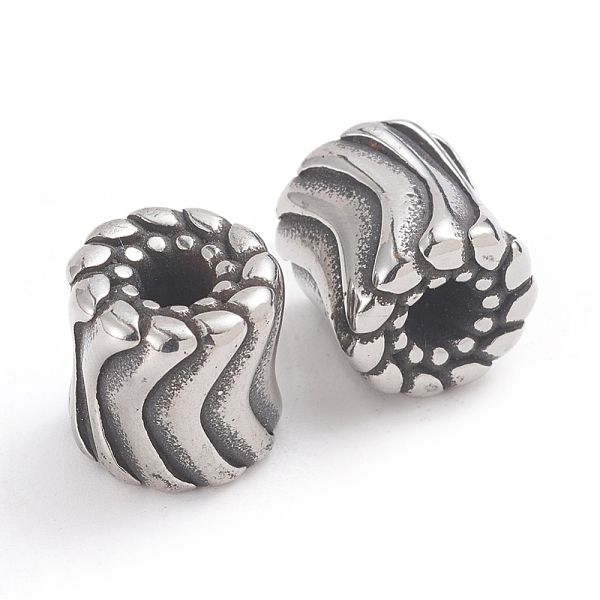 PandaHall 304 Stainless Steel Beads, Large Hole Beads, Column, Antique Silver, 11.5x11.5mm, Hole: 4mm 304 Stainless Steel Column
PandaHall 304 Stainless Steel Beads, Large Hole Beads, Column, Antique Silver, 11.5x11.5mm, Hole: 4mm 304 Stainless Steel Column