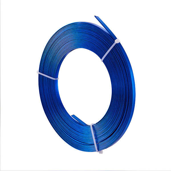 PandaHall Aluminum Wire, Bendable Metal Craft Wire, Flat Craft Wire, Bezel Strip Wire for Cabochons Jewelry Making, Royal Blue, 5x1mm, about...
PandaHall Aluminum Wire, Bendable Metal Craft Wire, Flat Craft Wire, Bezel Strip Wire for Cabochons Jewelry Making, Royal Blue, 5x1mm, about...