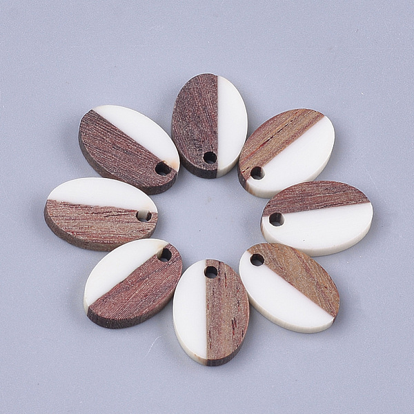 PandaHall Resin & Walnut Wood Pendants, Oval, White, 15.5x10.5x3~3.5mm, Hole: 1.8mm Resin+Wood Oval White
PandaHall Resin & Walnut Wood Pendants, Oval, White, 15.5x10.5x3~3.5mm, Hole: 1.8mm Resin+Wood Oval White