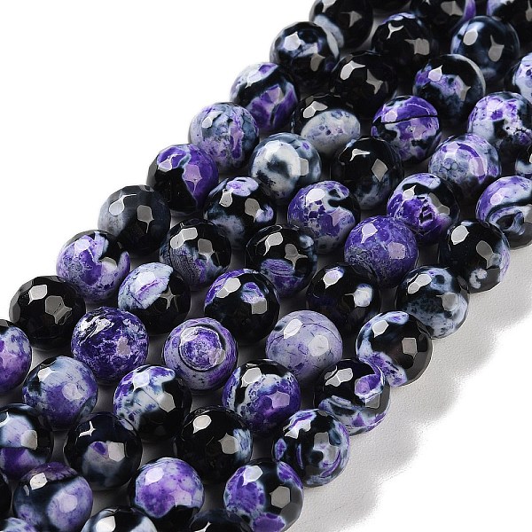 PandaHall Natural Fire Crackle Agate Beads Strands, Dyed & Heated, Faceted, Round, Indigo, 10mm, Hole: 0.8mm, about 37pcs/strand, 14.96''..., Purple
PandaHall Natural Fire Crackle Agate Beads Strands, Dyed & Heated, Faceted, Round, Indigo, 10mm, Hole: 0.8mm, about 37pcs/strand, 14.96''..., Purple