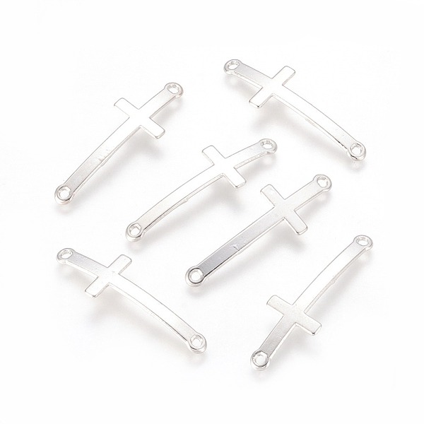 PandaHall Alloy Links connectors, Cadmium Free & Lead Free, Sideways Cross, Platinum Color, 43x14x2mm, Hole: 2mm Alloy Cross
PandaHall Alloy Links connectors, Cadmium Free & Lead Free, Sideways Cross, Platinum Color, 43x14x2mm, Hole: 2mm Alloy Cross