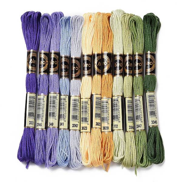 PandaHall 12 Skeins 12 Colors 6-Ply Polyester Embroidery Floss, Cross Stitch Threads, Winter Color Series, Mixed Color, 0.5mm, about 8.75..., Multicolor
PandaHall 12 Skeins 12 Colors 6-Ply Polyester Embroidery Floss, Cross Stitch Threads, Winter Color Series, Mixed Color, 0.5mm, about 8.75..., Multicolor