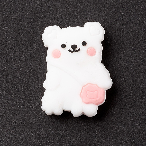 PandaHall Silicone Focal Beads, Baby Chew Teething Beads, Bear, White, 27.5x20x8mm, Hole: 2mm Silicone Bear White
PandaHall Silicone Focal Beads, Baby Chew Teething Beads, Bear, White, 27.5x20x8mm, Hole: 2mm Silicone Bear White