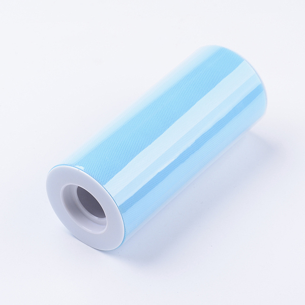 PandaHall Deco Mesh Ribbons, Tulle Fabric, Tulle Roll Spool Fabric For Skirt Making, Light Sky Blue, 6 inch(150mm), 25yards/roll...
PandaHall Deco Mesh Ribbons, Tulle Fabric, Tulle Roll Spool Fabric For Skirt Making, Light Sky Blue, 6 inch(150mm), 25yards/roll...