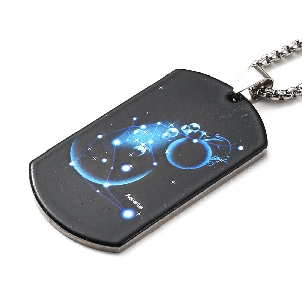PandaHall 201 Stainless Steel Rectangle with Constellations Pendant Necklace for Women, Aquarius, 23.74 inch(60.3cm) 201 Stainless Steel...
PandaHall 201 Stainless Steel Rectangle with Constellations Pendant Necklace for Women, Aquarius, 23.74 inch(60.3cm) 201 Stainless Steel...