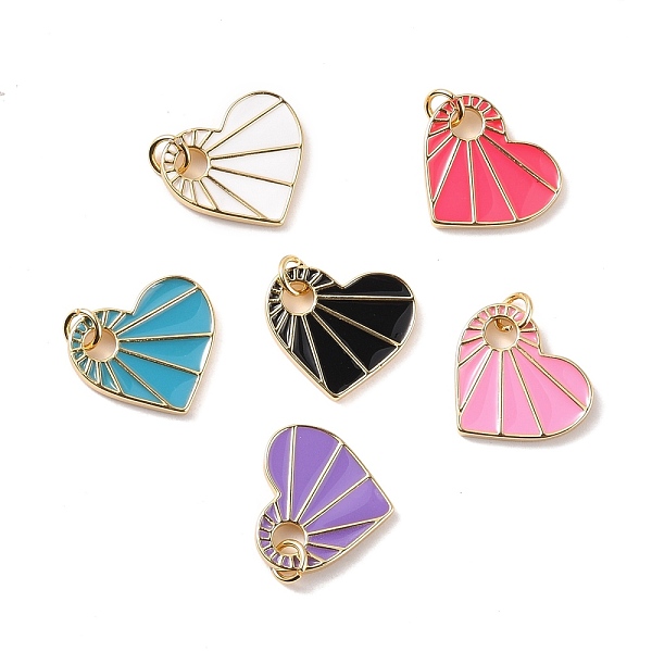 PandaHall Rack Plating Brass Enamel Pendants, with Jump Ring, Long-Lasting Plated, Heart, Mixed Color, 17x16x2mm, Jump Ring: 5x0.9mm, 3mm..., Multicolor
PandaHall Rack Plating Brass Enamel Pendants, with Jump Ring, Long-Lasting Plated, Heart, Mixed Color, 17x16x2mm, Jump Ring: 5x0.9mm, 3mm..., Multicolor