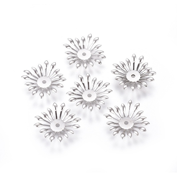 PandaHall Multi-Petal 316 Surgical Stainless Steel Bead Caps, Flower, Stainless Steel Color, 24x24x3mm, Hole: 2mm 316 Surgical Stainless...
PandaHall Multi-Petal 316 Surgical Stainless Steel Bead Caps, Flower, Stainless Steel Color, 24x24x3mm, Hole: 2mm 316 Surgical Stainless...