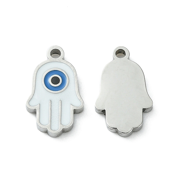 PandaHall 304 Stainless Steel Manual Polishing Charms, with Enamel, Hamsa Hand/Hand of Miriam with Evil Eye, Stainless Steel Color..., Blue
PandaHall 304 Stainless Steel Manual Polishing Charms, with Enamel, Hamsa Hand/Hand of Miriam with Evil Eye, Stainless Steel Color..., Blue