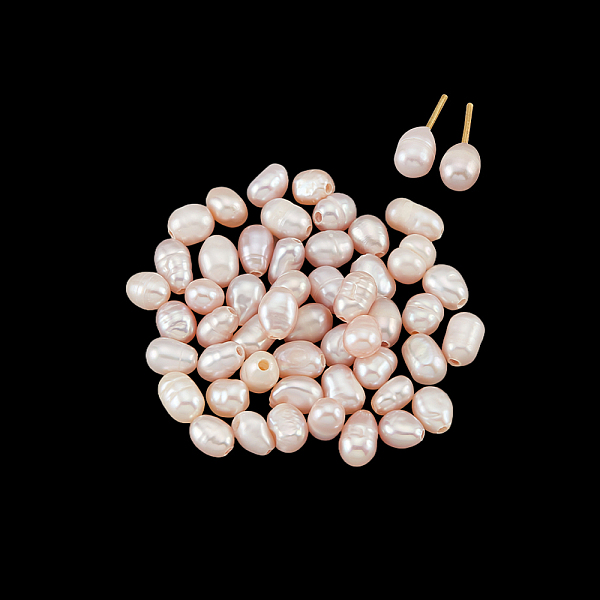 PandaHall Natural Cultured Freshwater Pearl Beads, Half Drilled Hole, Rice, Purple, 5~6x4~4.5mm, Hole: 1mm, 50pcs/box Pearl Rice Purple
PandaHall Natural Cultured Freshwater Pearl Beads, Half Drilled Hole, Rice, Purple, 5~6x4~4.5mm, Hole: 1mm, 50pcs/box Pearl Rice Purple