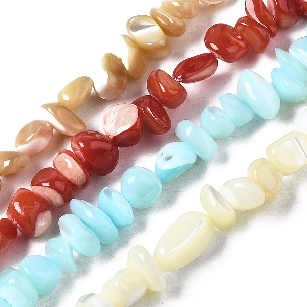 PandaHall Natural Trochid Shell/Trochus Shell Beads Strands, Nuggets Chips, Mixed Color, 3.5~13x6~12x3~8mm, Hole: 0.9mm, about..., Multicolor
PandaHall Natural Trochid Shell/Trochus Shell Beads Strands, Nuggets Chips, Mixed Color, 3.5~13x6~12x3~8mm, Hole: 0.9mm, about..., Multicolor