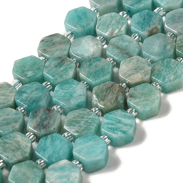 PandaHall Natural Amazonite Beads Strands, Hexagon, with Seed Beads, 8.5~9x8.5~10x4~5mm, Hole: 1mm, about 17~18pcs/strand, 7.48''(19cm)...
PandaHall Natural Amazonite Beads Strands, Hexagon, with Seed Beads, 8.5~9x8.5~10x4~5mm, Hole: 1mm, about 17~18pcs/strand, 7.48''(19cm)...