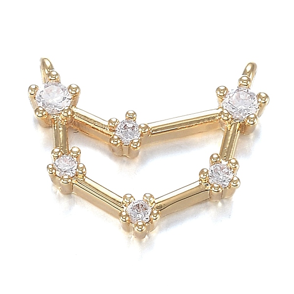 PandaHall Brass Micro Clear Cubic Zirconia Charms, Long-Lasting Plated, Real 18K Gold Plated, Constellations, Clear, Capricorn...
PandaHall Brass Micro Clear Cubic Zirconia Charms, Long-Lasting Plated, Real 18K Gold Plated, Constellations, Clear, Capricorn...