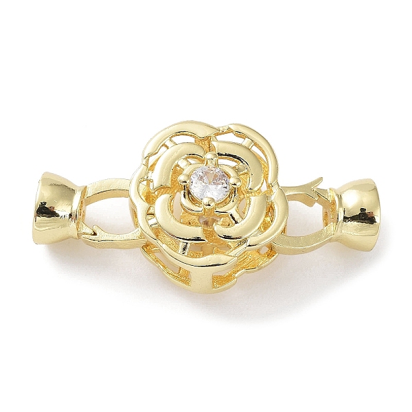 PandaHall Rack Plating Brass Pave Clear Cubic Zirconia Fold Over Clasps, Cadmium Free & Lead Free, Long-Lasting Plated, Flower, Golden...
PandaHall Rack Plating Brass Pave Clear Cubic Zirconia Fold Over Clasps, Cadmium Free & Lead Free, Long-Lasting Plated, Flower, Golden...