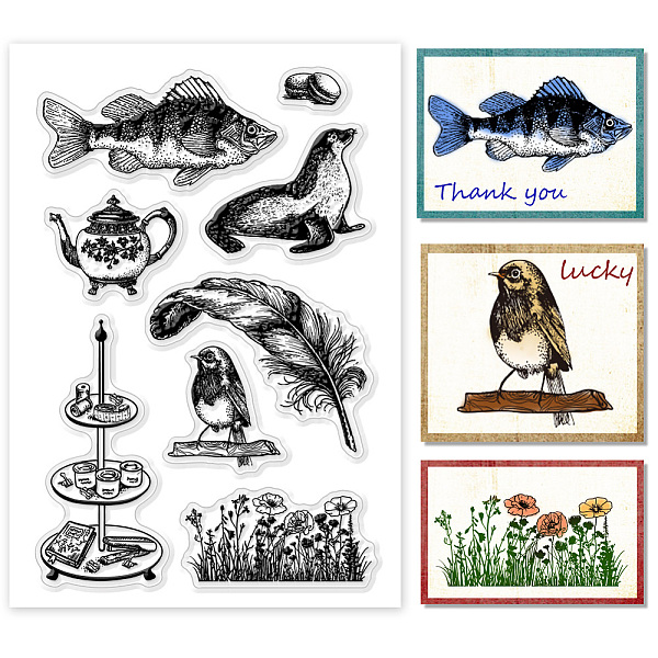 PandaHall Custom PVC Plastic Clear Stamps, for DIY Scrapbooking, Photo Album Decorative, Cards Making, Mixed Shapes, 160x110x3mm Plastic...
PandaHall Custom PVC Plastic Clear Stamps, for DIY Scrapbooking, Photo Album Decorative, Cards Making, Mixed Shapes, 160x110x3mm Plastic...