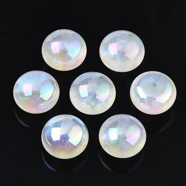PandaHall Opaque Acrylic Beads, AB Color Plated, with Glitter Powder, Half Drilled, Flat Round, White, 14x9mm, Hole: 1.2mm Acrylic Flat...
PandaHall Opaque Acrylic Beads, AB Color Plated, with Glitter Powder, Half Drilled, Flat Round, White, 14x9mm, Hole: 1.2mm Acrylic Flat...