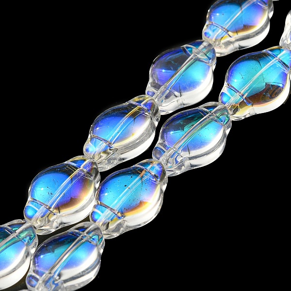 PandaHall Electroplate Transparent Glass Beads Strands, Full Rainbow Plated, Lantern, Sky Blue, 12.5x9x5.5mm, Hole: 1mm, about 50pcs/strand...
PandaHall Electroplate Transparent Glass Beads Strands, Full Rainbow Plated, Lantern, Sky Blue, 12.5x9x5.5mm, Hole: 1mm, about 50pcs/strand...