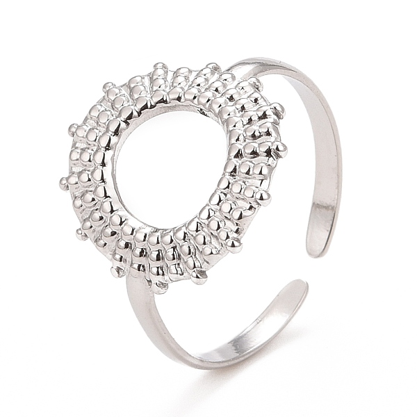 PandaHall 304 Stainless Steel Donut Open Cuff Ring for Women, Stainless Steel Color, US Size 7 3/4(17.9mm) 304 Stainless Steel
PandaHall 304 Stainless Steel Donut Open Cuff Ring for Women, Stainless Steel Color, US Size 7 3/4(17.9mm) 304 Stainless Steel