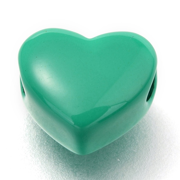 PandaHall Spray Painted Brass Beads, Heart, Medium Sea Green, 8.5x10x5.5mm, Hole: 2.2mm Brass Heart
PandaHall Spray Painted Brass Beads, Heart, Medium Sea Green, 8.5x10x5.5mm, Hole: 2.2mm Brass Heart
