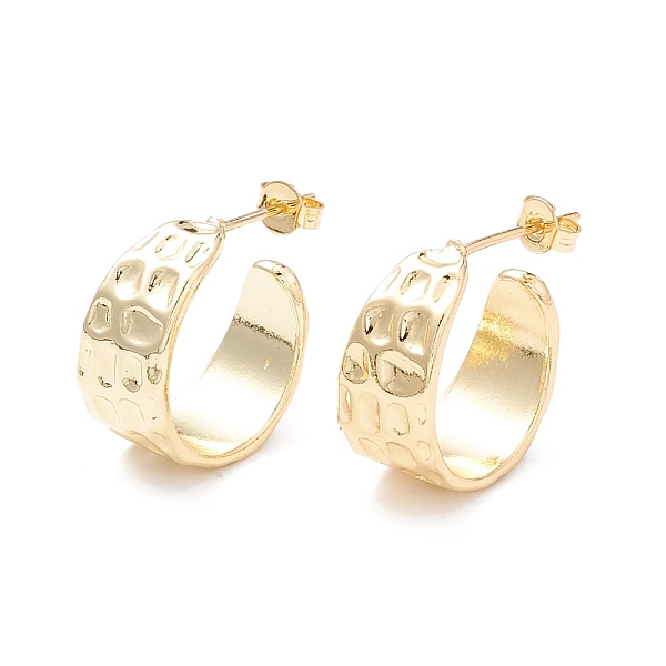 PandaHall Chunky Hammered C-shape Stud Earrings, Half Hoop Earrings, Brass Open Hoop Earrings for Women, Real 18K Gold Plated, 18x18x8.5mm...
PandaHall Chunky Hammered C-shape Stud Earrings, Half Hoop Earrings, Brass Open Hoop Earrings for Women, Real 18K Gold Plated, 18x18x8.5mm...