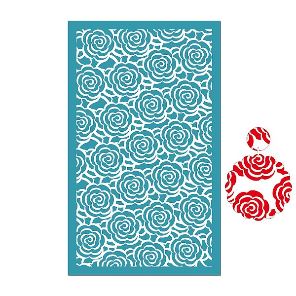 PandaHall Polyester Silk Screen Printing Stencil, Reusable Polymer Clay Silkscreen Tool, for DIY Polymer Clay Earrings Making, Flower...
PandaHall Polyester Silk Screen Printing Stencil, Reusable Polymer Clay Silkscreen Tool, for DIY Polymer Clay Earrings Making, Flower...
