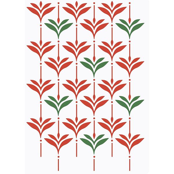 PandaHall FINGERINSPIRE Leaf Pattern Wall Stencil 11.7x8.3 inch Plastic PET Geometric Leaf Stencil Large Reusable Tile Stencil Template DIY...
PandaHall FINGERINSPIRE Leaf Pattern Wall Stencil 11.7x8.3 inch Plastic PET Geometric Leaf Stencil Large Reusable Tile Stencil Template DIY...