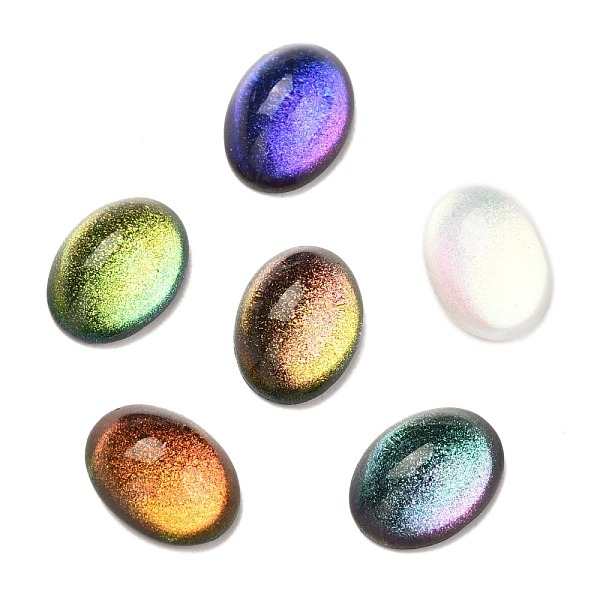 PandaHall Glass Cabochons, with Glitter Powder, Oval, Mixed Color, 8x6x3mm Glass Oval Multicolor
PandaHall Glass Cabochons, with Glitter Powder, Oval, Mixed Color, 8x6x3mm Glass Oval Multicolor