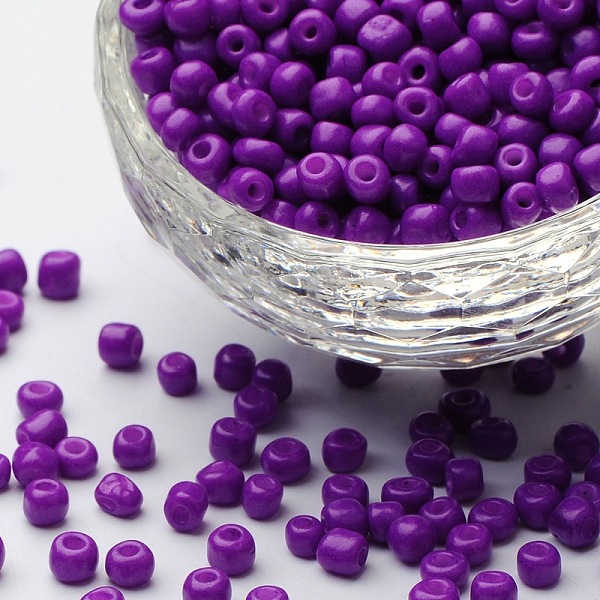 PandaHall Baking Paint Glass Seed Beads, Dark Violet, 8/0, 3mm, Hole: 1mm, about 10000pcs/bag Glass Purple
PandaHall Baking Paint Glass Seed Beads, Dark Violet, 8/0, 3mm, Hole: 1mm, about 10000pcs/bag Glass Purple